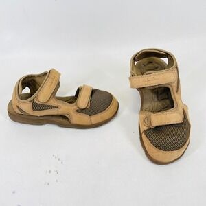 Georgia Boot Wee Junz Mens 10 Tan Leather Mesh Sport Hiking Sandals F0501